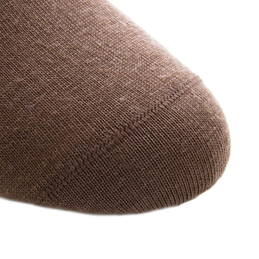 Brown with Taupe Stripe Luxury Socks - KING'S