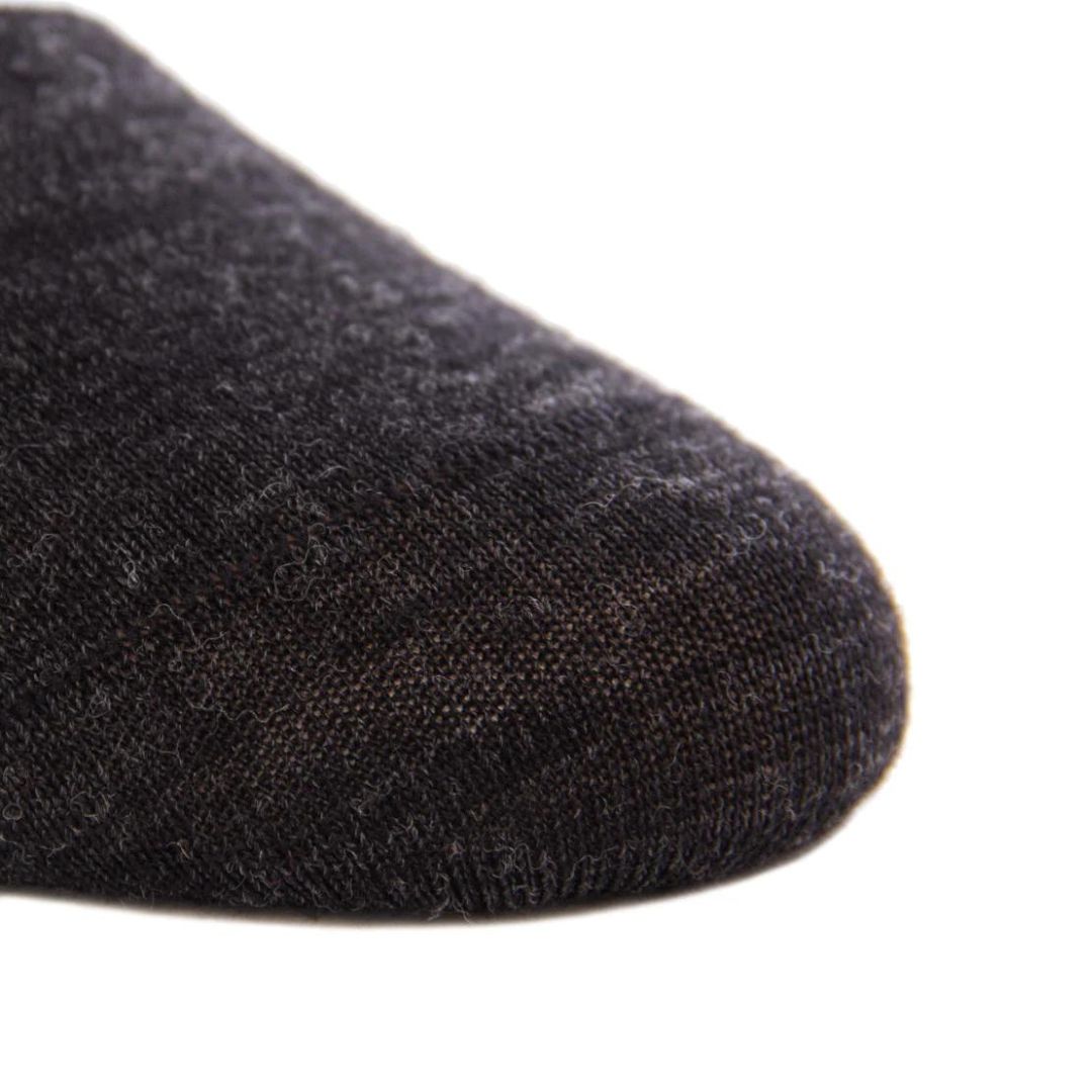 Charcoal with Sky Blue Stripe Luxury Socks - KING'S