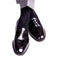 Ribbed Black Solid Luxury Socks - KING'S