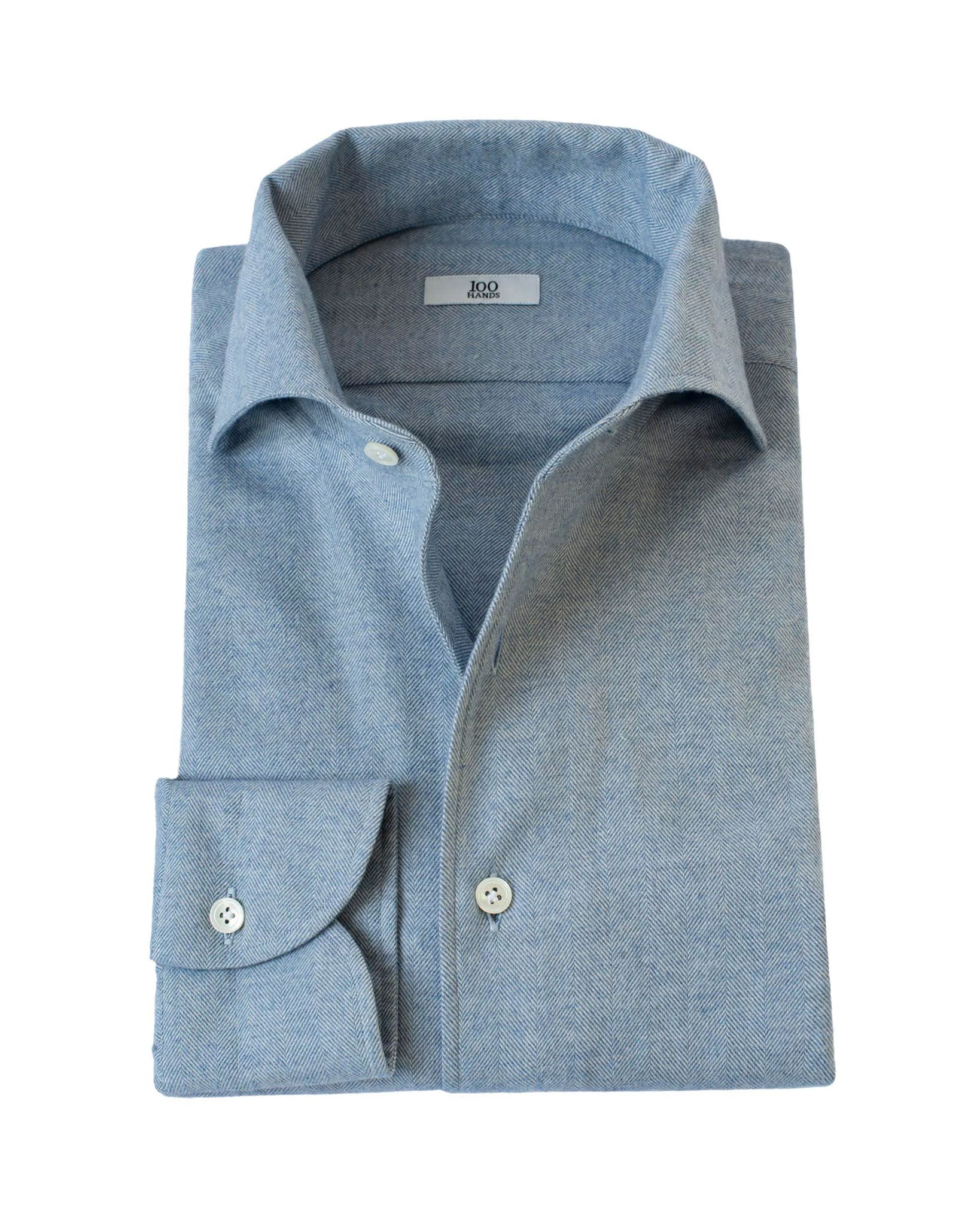 100 hands hot sale denim shirt