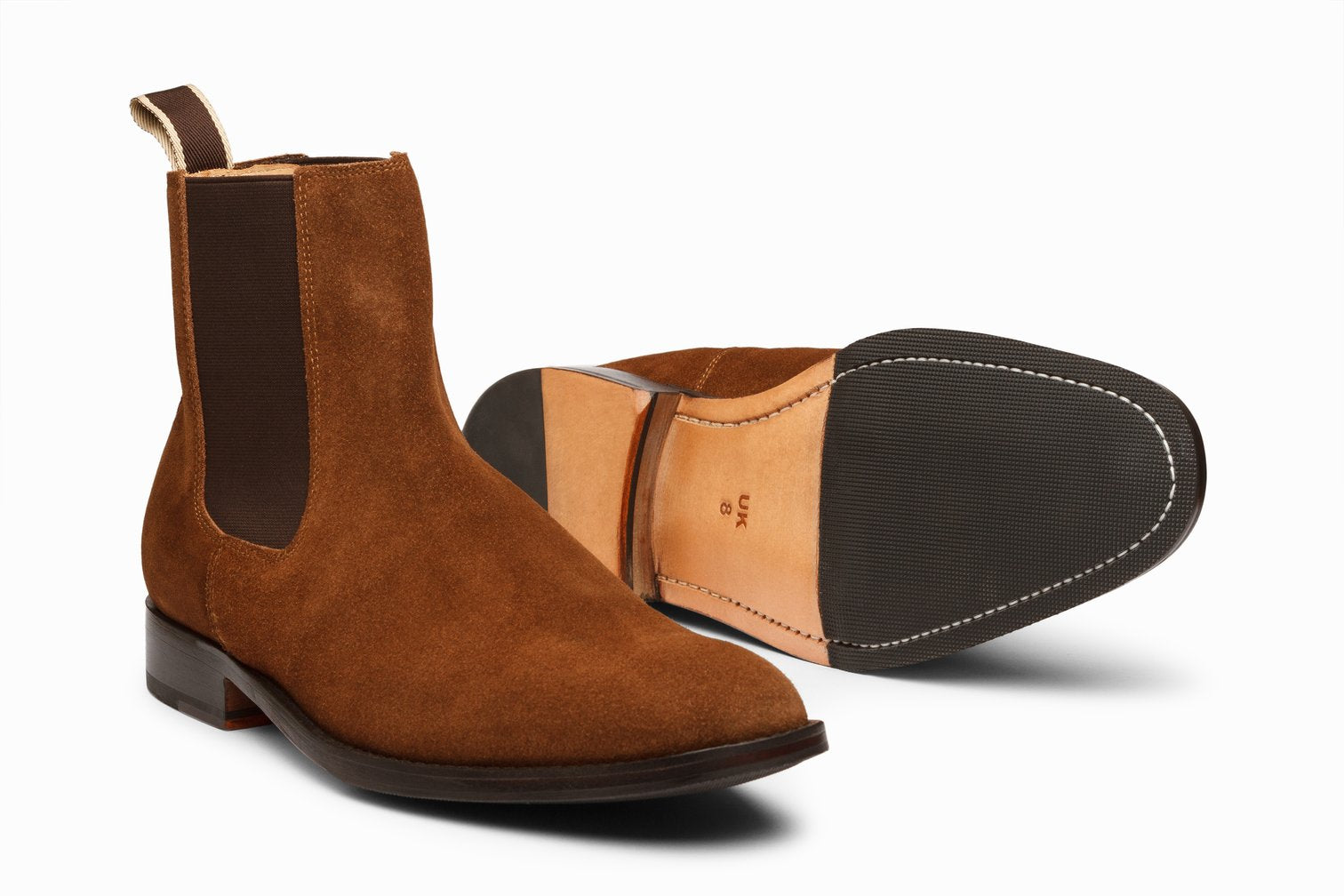 Chelsea Boot - Cognac Suede - KING'S