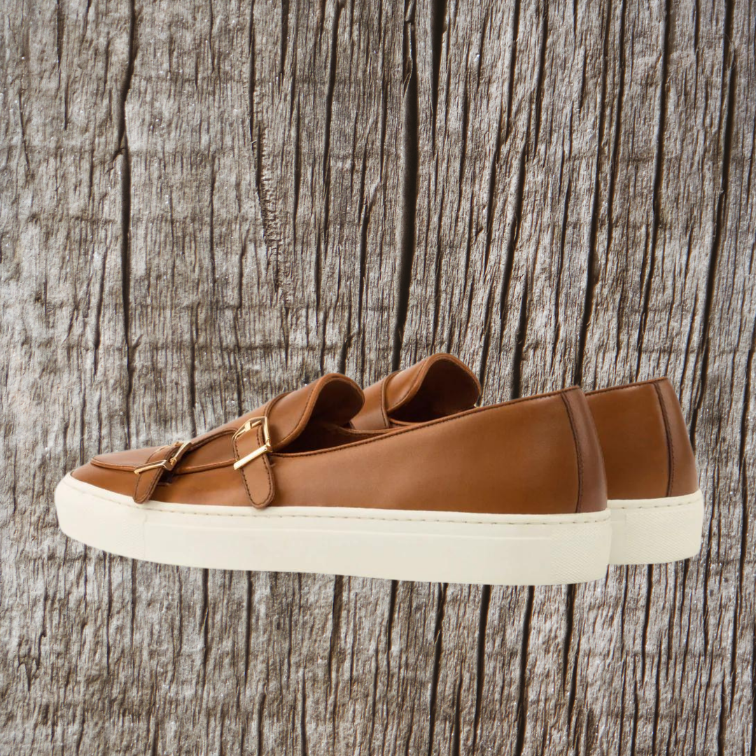 Double Monk Sneaker - Cognac - KING'S