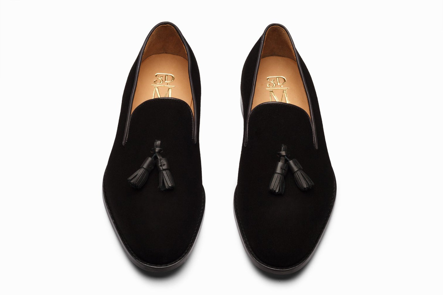 Tassel Loafers - Black Suede - KING'S