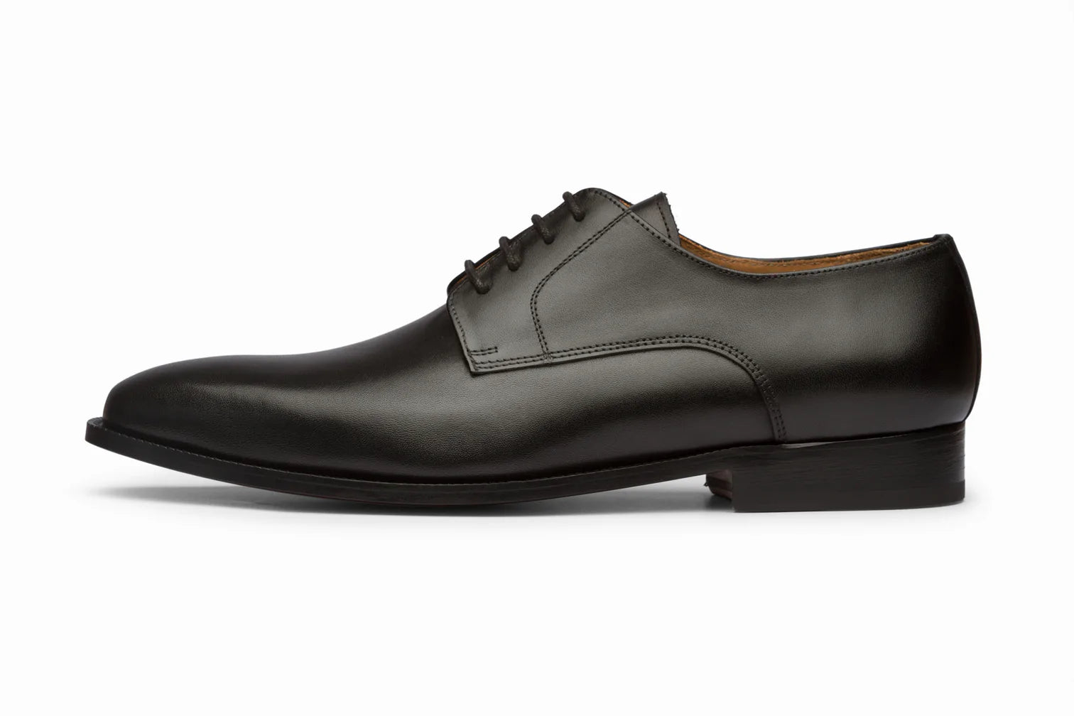 Mens black best sale derby shoes
