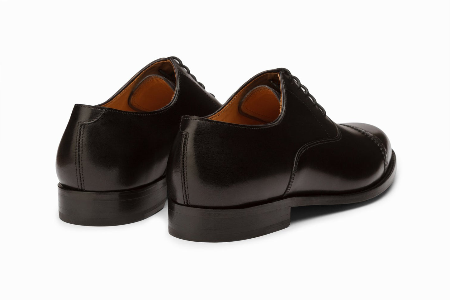 Quarter Brogue Oxford - Black - KING'S