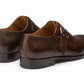 Plain Single Monkstrap Shoes - Dark Brown - KING'S