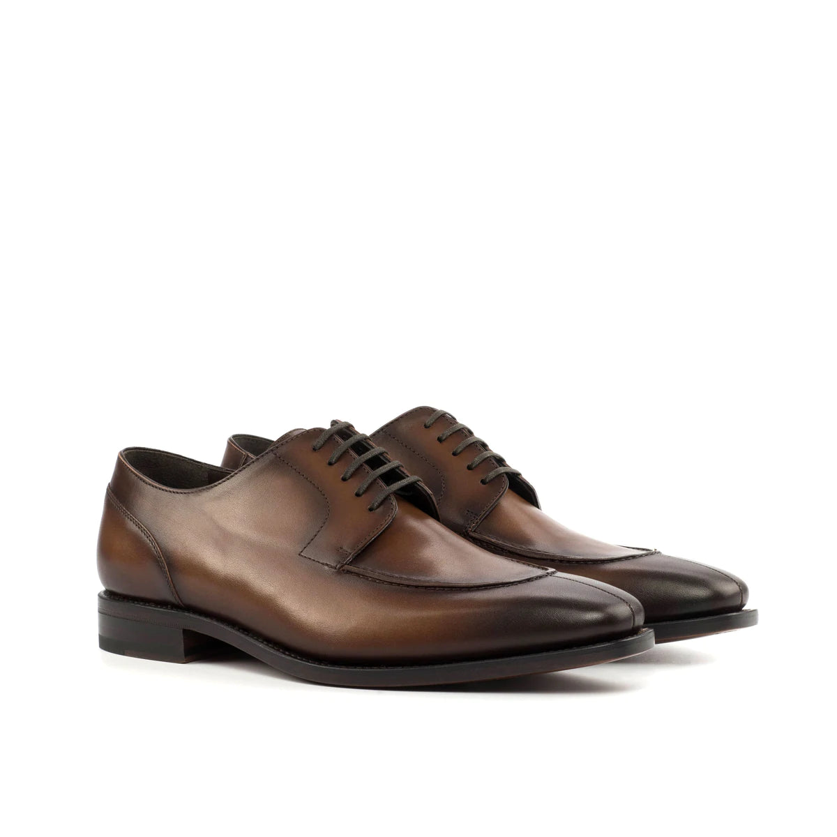 Split Toe Derby - Burnished Medium Brown