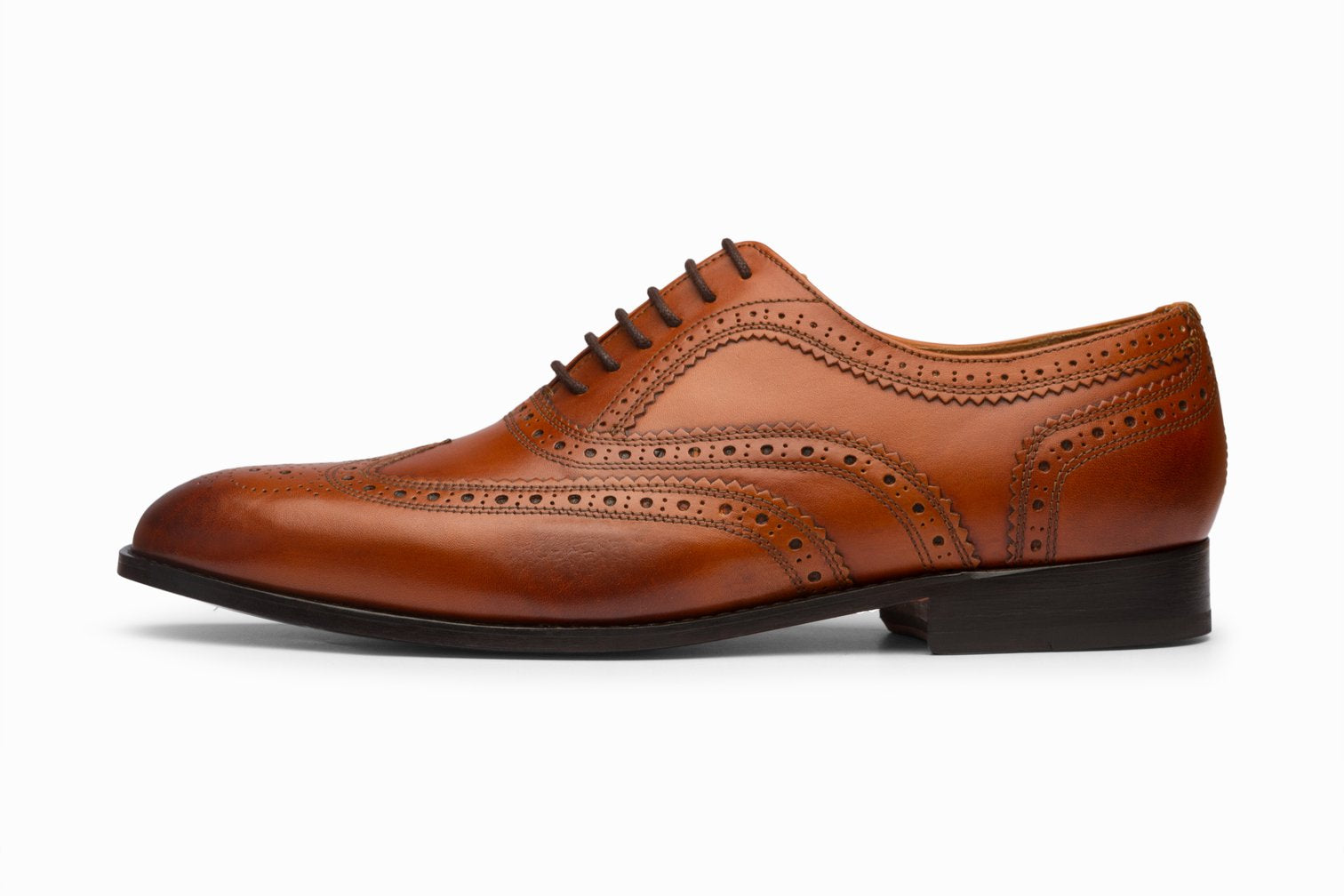 Tan sales wingtip shoes