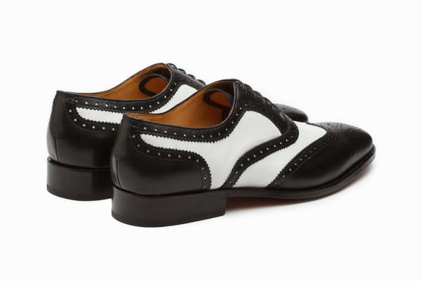 Spectator Wingtip Oxford - Black/White - KING'S