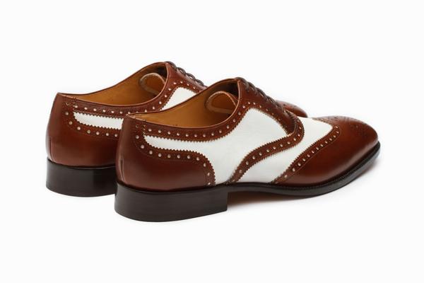 Spectator Wingtip Oxford - Brown/White - KING'S