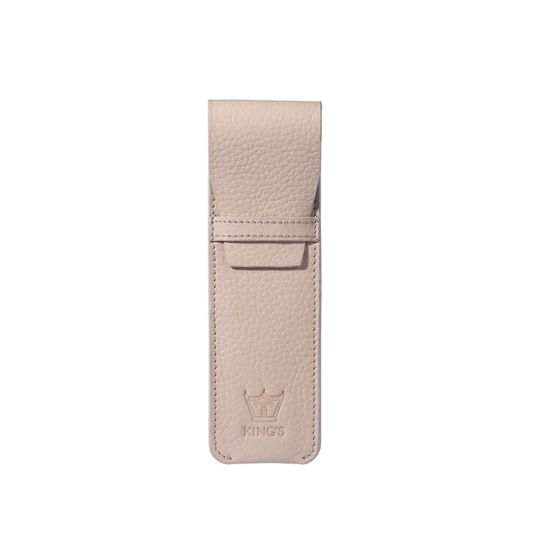 Elegant Camel Nappa leather pen case, pen sleeve from Kings Dubai