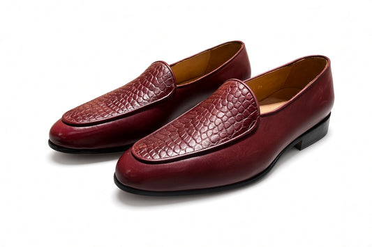 Belgian Loafer - Burgundy - SIZE UK5.5