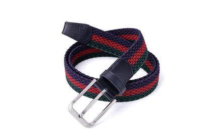 Black, Red & Green - Luxury Handcrafted Woven Belt