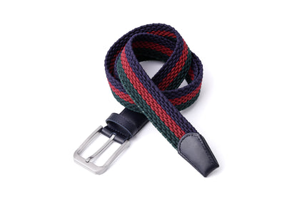 Black, Red & Green - Luxury Handcrafted Woven Belt