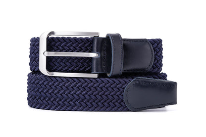 Navy - Luxury Handcrafted Woven Belt