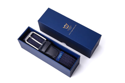 Navy - Luxury Handcrafted Woven Belt