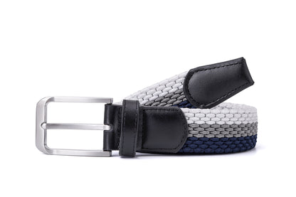 Blue, Grey & White - Luxury Handcrafted Woven Belt