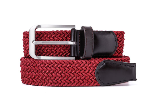 Red - Luxury Handcrafted Woven Belt