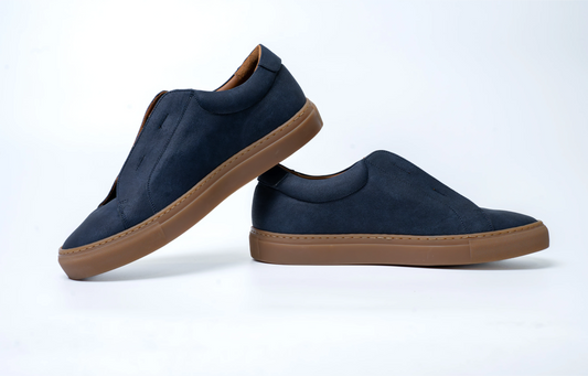Laceless - Blue Suede Vegan