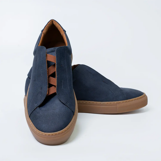 Laceless - Blue Suede Vegan