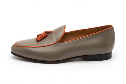 Tassel Loafer - Grey - SIZE UK8.5