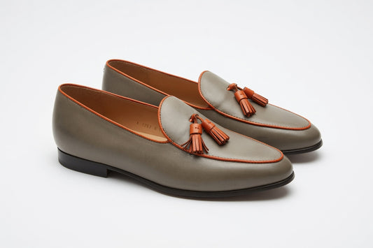 Tassel Loafer - Grey - SIZE UK8.5