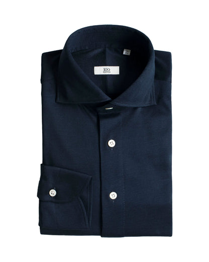 Loro Piana Navy Jersey Shirt - KING'S