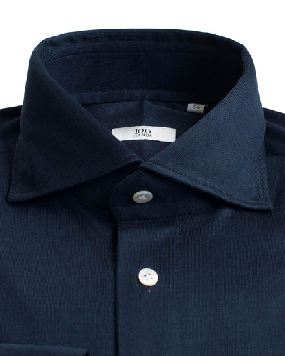 Loro Piana Navy Jersey Shirt - KING'S