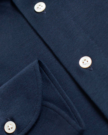 Loro Piana Navy Jersey Shirt - KING'S