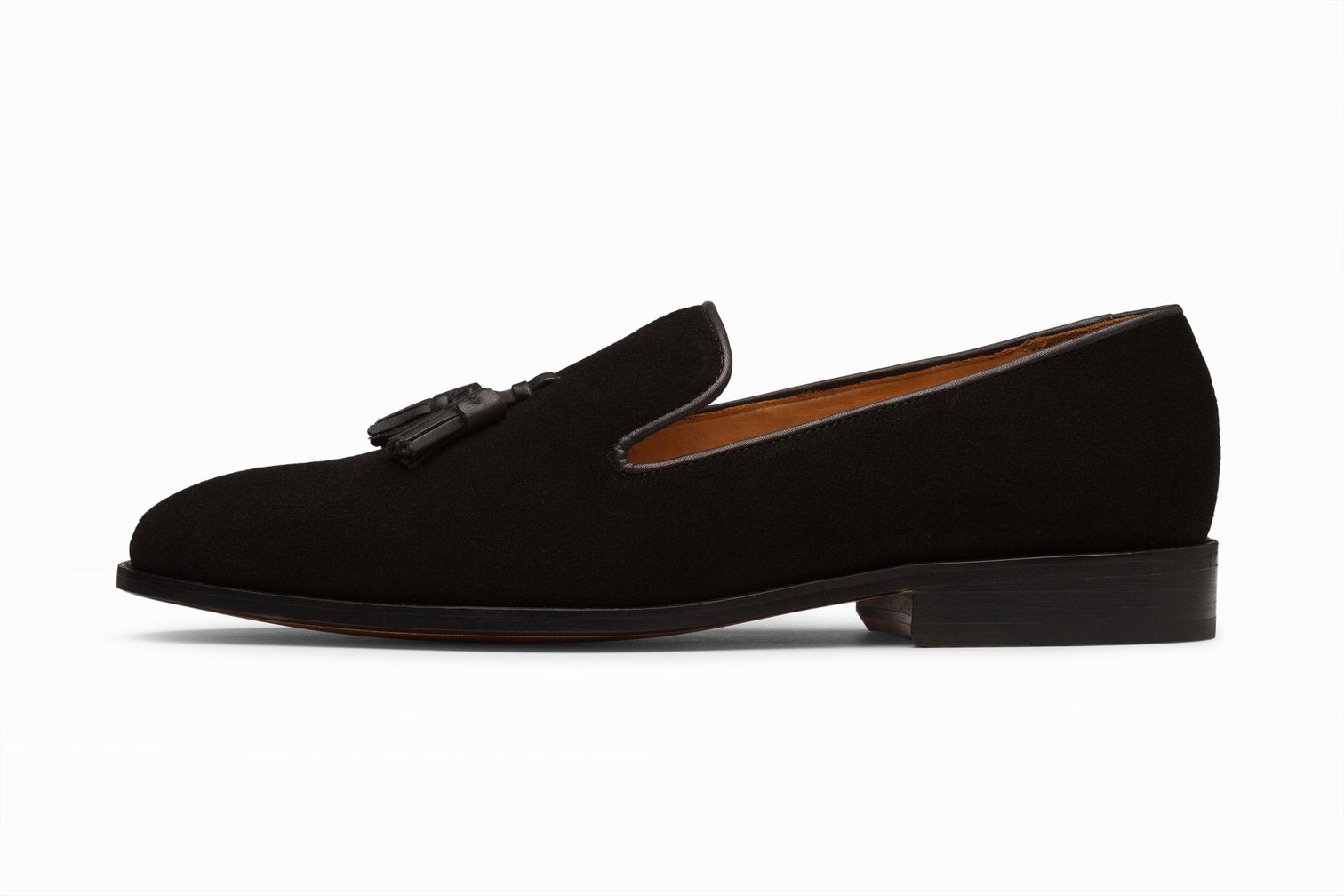 Tessel loafers black suede, formal shoes for men in Dubai.