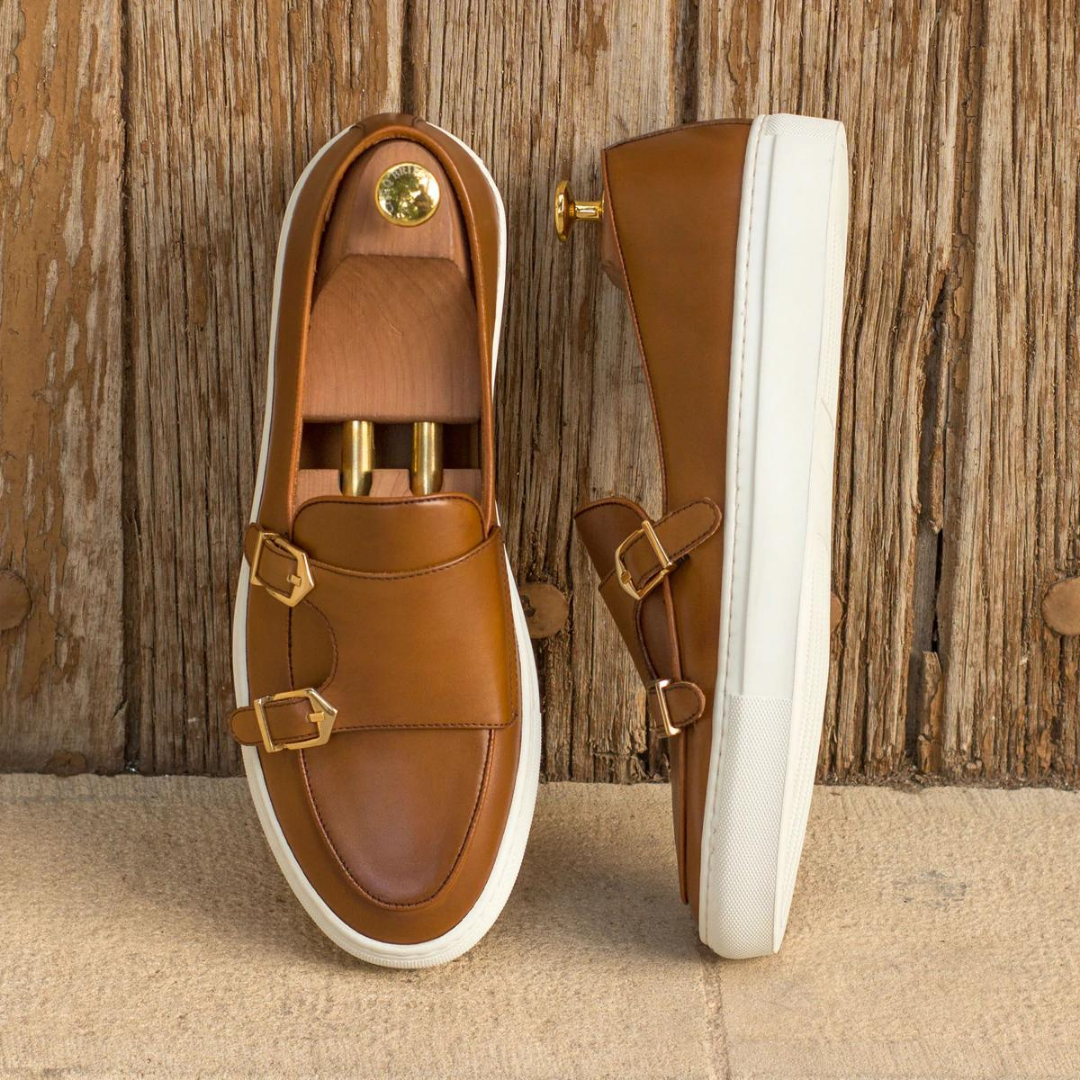 Double Monk Sneaker - Cognac - KING'S