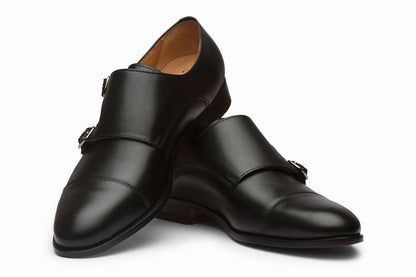 Toecap Double Monks - Black - KING'S