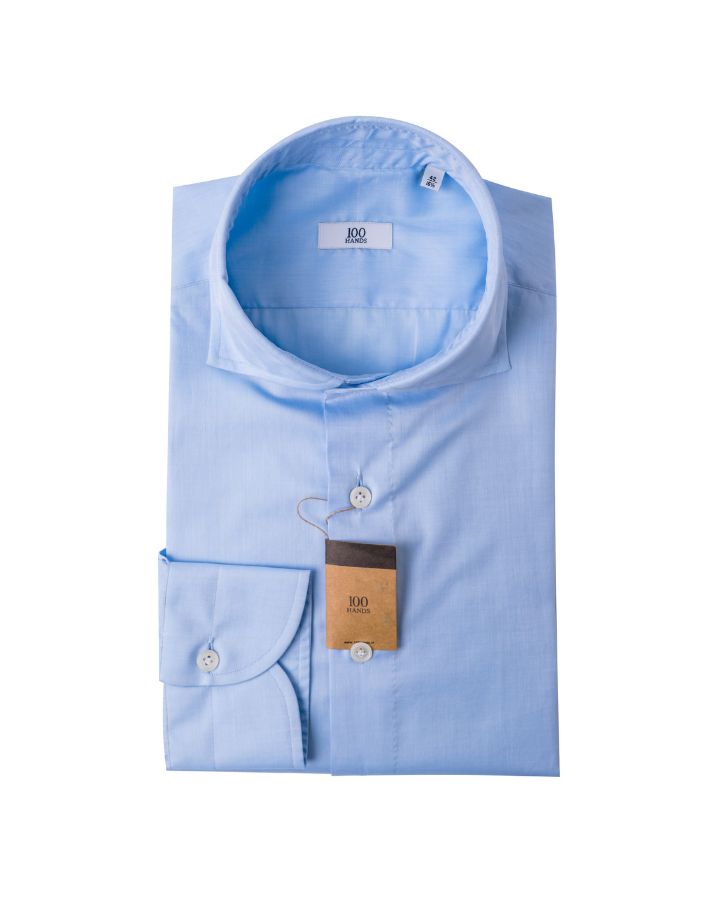 Blue twill shirt, mens formal shirts Dubai.