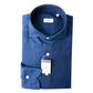 Deep blue denim twill shirt, mens formal shirts Dubai.