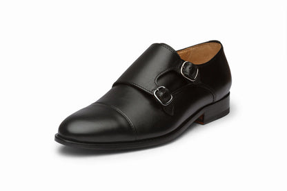 Toecap Double Monks - Black - KING'S