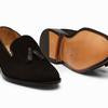 Tassel Loafers - Black Suede - KING'S