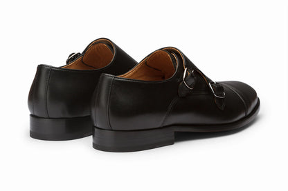 Toecap Double Monks - Black - KING'S