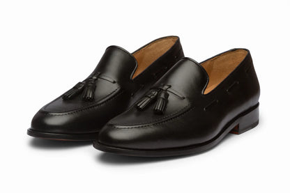 Tassel Loafers - Black - KING'S