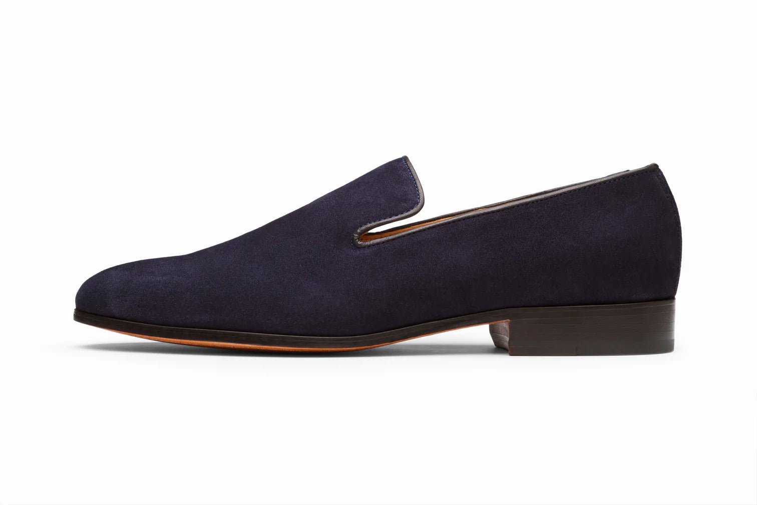 Venetian loafer navy suede, formal shoes for men in Dubai.