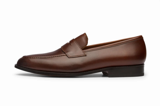 Penny loafer brown, formal shoes for men in Dubai.