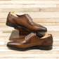 Split toe derby burnished medium brown,Derby shoes for men in Dubai.