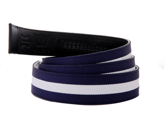 1.5" Canvas Blue/White Strap,  premium canvas belt strap from Kings Dubai