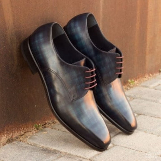 Denim, formal derby shoes for men in Dubai.