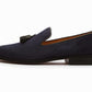 Tassel loafers navy suede, formal shoes for men in Dubai.