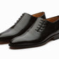 Plain Wholecut Oxford - Black (with side lacing)