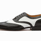 Spectator wingtip oxford black white, formal shoes for men in Dubai.
