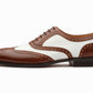 Spectator wingtip oxford brown white, formal shoes for men in Dubai.